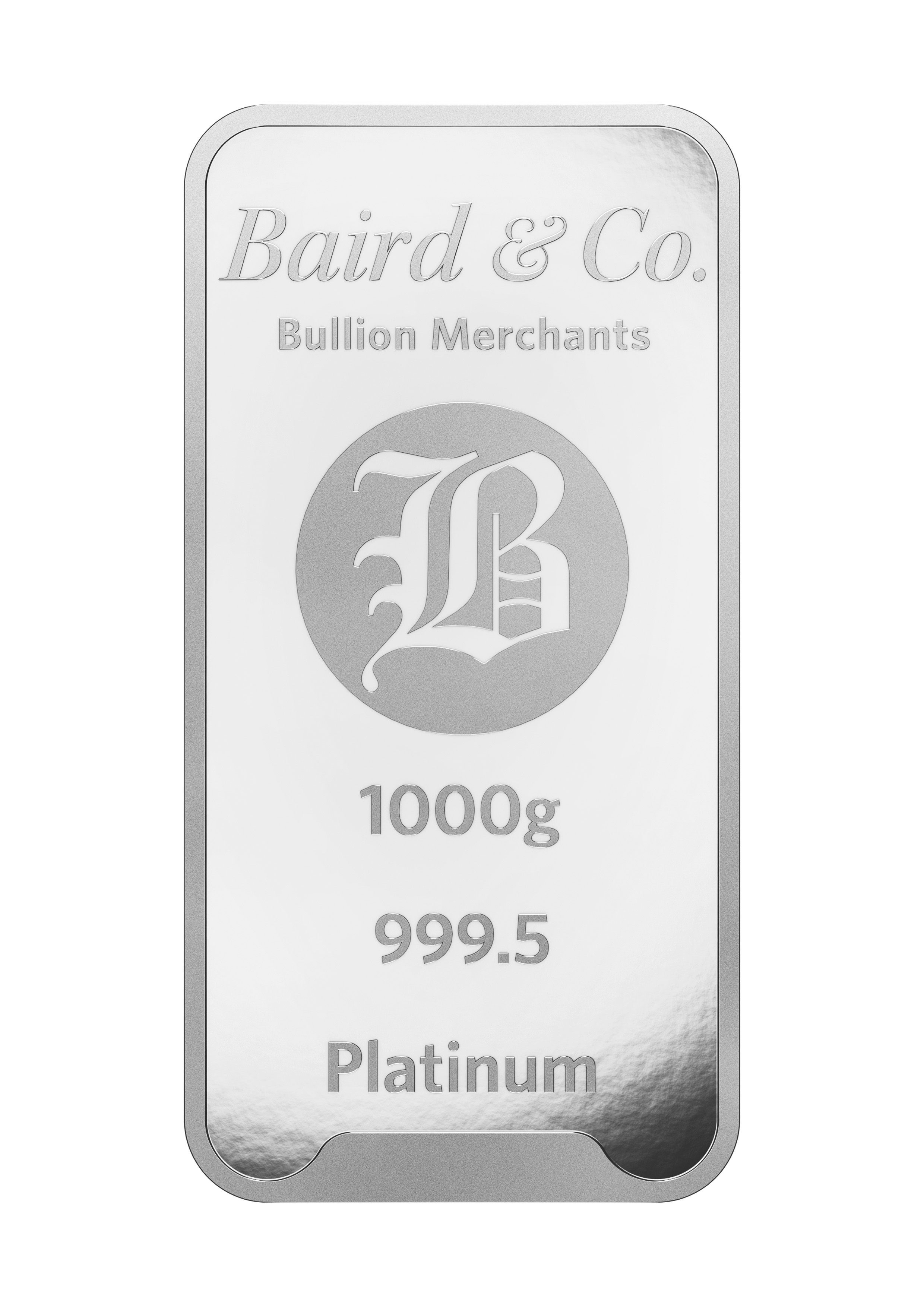 1kg Platinum Minted Bar